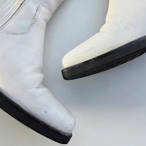 Vagabond Simone White Leather Boots Size 38 Size 8 - Picture 13 of 15